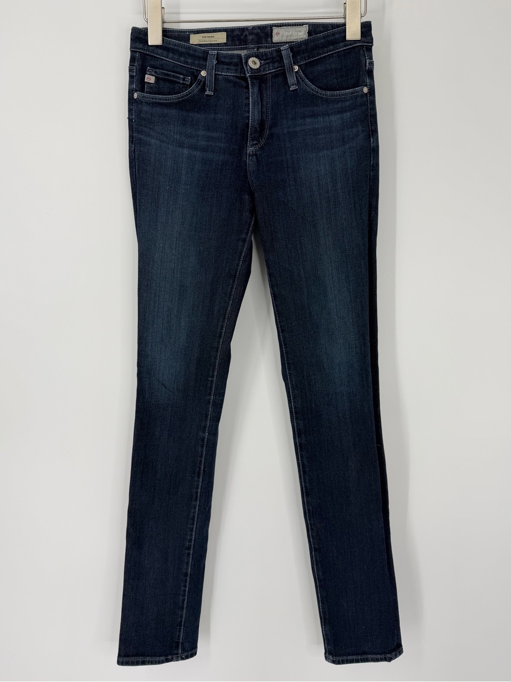AG Adriano Goldschmied, The Prima, Mid-Rise Cigarette Leg Jeans, Size 24R